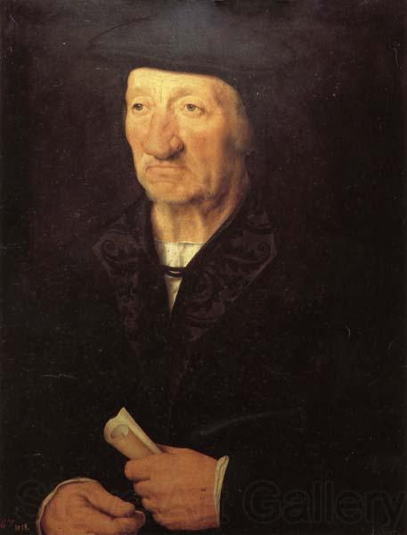 Hans holbein the younger Portrait of an Old Man Norge oil painting art